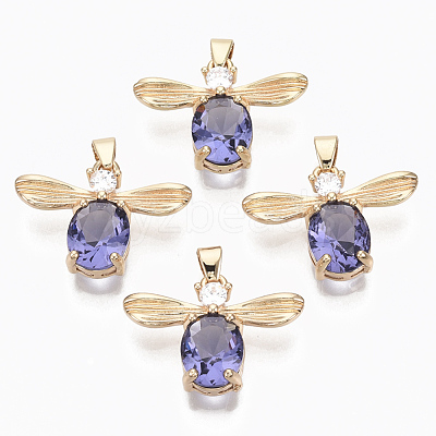 Glass Pendants GLAA-T021-06D-1