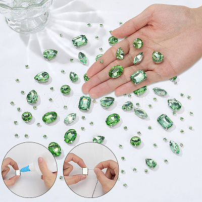 156Pcs 7 Styles Sew on Rhinestone DIY-SP0007-30F-1