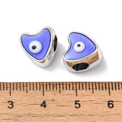 CCB Plastic Enamel European Beads CCB-G018-02E-1