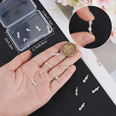 20Pcs 925 Sterling Silver Bead Tips STER-BBC0007-85-1