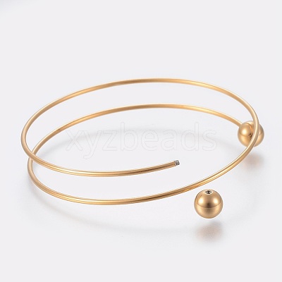 Ion Plating(IP) 304 Stainless Steel Bangles Making X-MAK-K019-01G-1