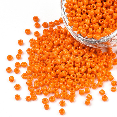 12/0 Opaque Colours Round Glass Seed Beads X-SEED-A010-2mm-50-1