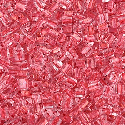 Transparent Inside Colours Glass Seed Beads SEED-T007-13E-1