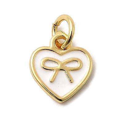 Brass Enamel Charms KK-A268-13G-02-1