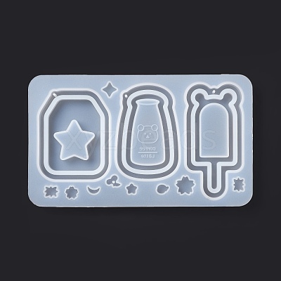 DIY Bottle & Ice-lolly Shaped Pendant Food-grade Silicone Molds SIMO-D001-04-1