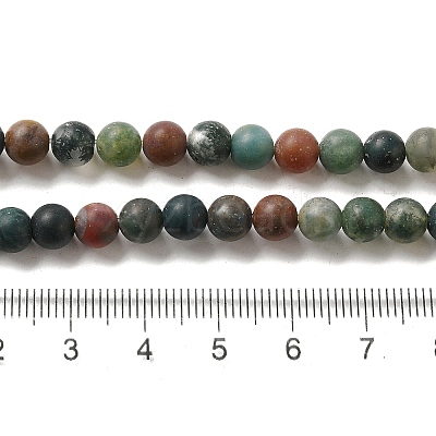 Natural Indian Agate Beads Strands X-G-Q462-6mm-08-1