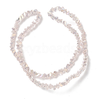 Electroplate Transparent Glass Beads Strands EGLA-P061-04C-AB02-1