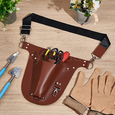 Imitation Leather Outdoor Garden Tool Storage Bag AJEW-WH20020-296A-1