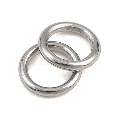 304 Stainless Steel Closed Jump Rings STAS-G393-06P-03-1