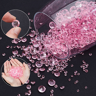 6300Pcs Acrylic Rhinestone Pointed Back Cabochons GACR-SP0001-03E-1