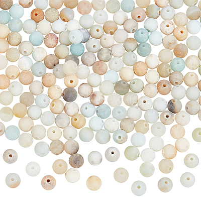 4 Strands Natural Flower Amazonite Beads Strands G-NB0005-09A-1