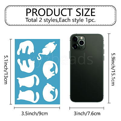 Acrylic Earring Handwork Template DIY-WH0359-064-1