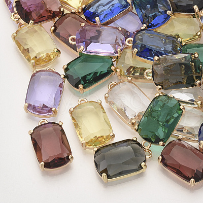 Faceted Glass Pendants X-GLAA-T010-005A-01-1