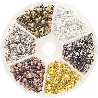 Brass End Bead Tips Knot Covers KK-PH0036-02-1