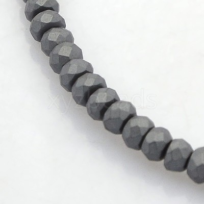 Electroplate Non-magnetic Synthetic Hematite Beads Strands G-J208G-03-1
