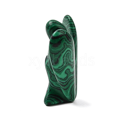 Synthetic Malachite Angel Figurine DJEW-N006-01A-28-1