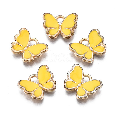 Alloy Enamel Charms X-ENAM-S121-070L-1