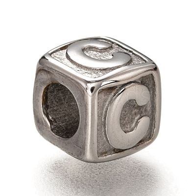 Tarnish Resistant 304 Stainless Steel European Beads OPDL-L020-001C-1