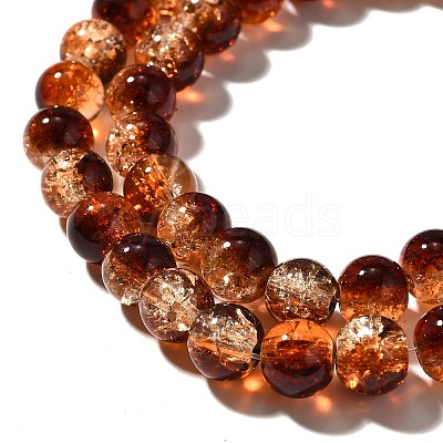 Crackle Glass Beads Strands CCG-C002-8mm-01-1