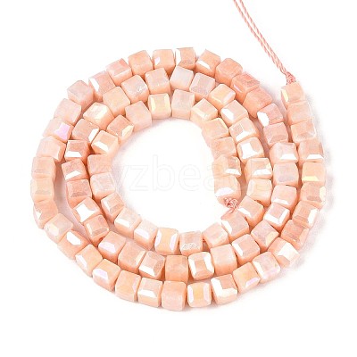 Anti-Tarnish Electroplate Glass Beads Strands GLAA-T025-4mm-10J-1