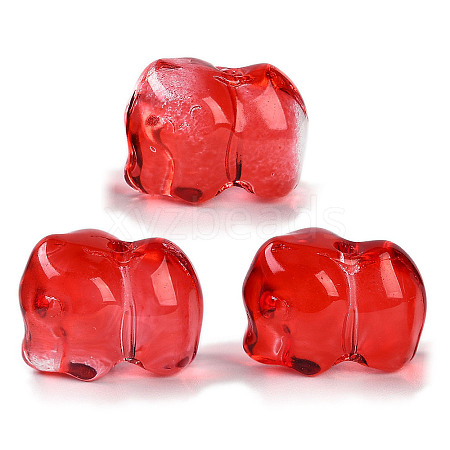 Spray Painted Glass Beads GLAA-Z007-04G-1