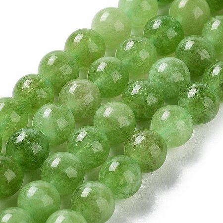 Dyed Natural Malaysia Jade Beads Strands G-G021-02B-04-1