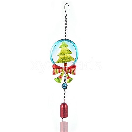 Christmas Glass Wind Chimes PW-WG1F002-10-1