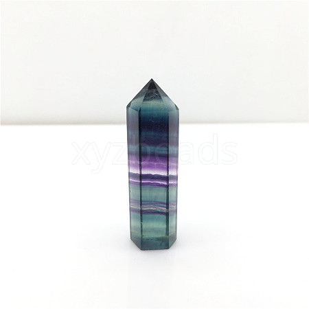 Point Tower Natural Fluorite Home Display Decoration PW23030654422-1