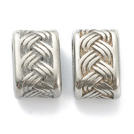 304 Stainless Steel Slide Charms/Slider Beads STAS-I181-045AS-1