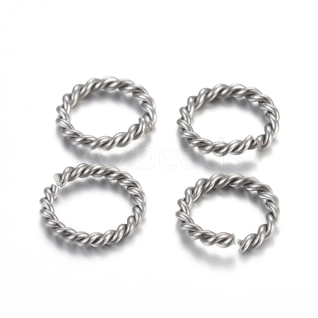 Tarnish Resistant 304 Stainless Steel Jump Rings X-STAS-F191-11P-B-1