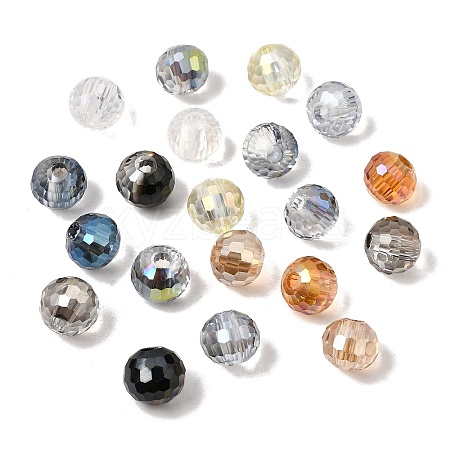 Transparent Electroplate Glass Beads GL-CBA2F3D-01-1
