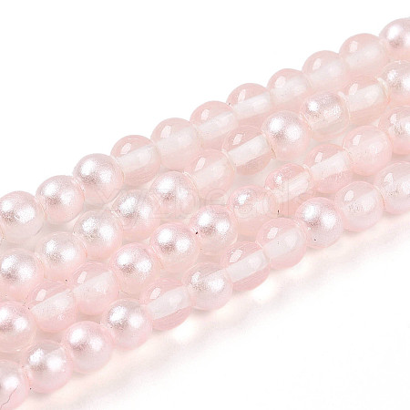 Baking Paint Transparent Glass Beads X1-DGLA-N011-4mm-03-1