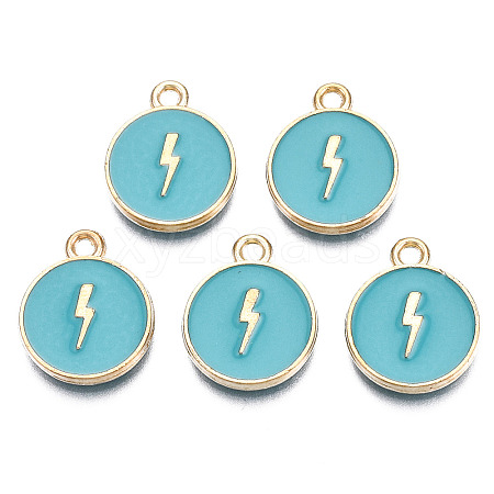 Alloy Enamel Pendants ENAM-N054-89B-1