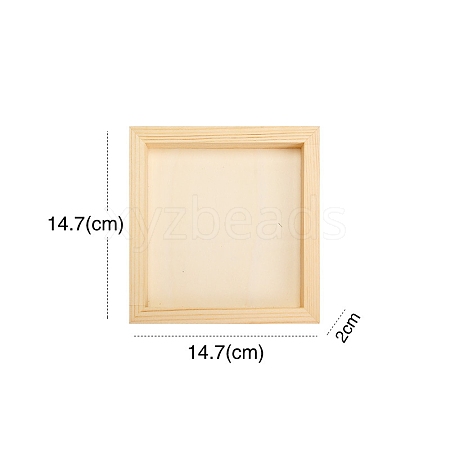 Unfinished Blank Wooden Clay Photo Frame PW-WG449CF-06-1