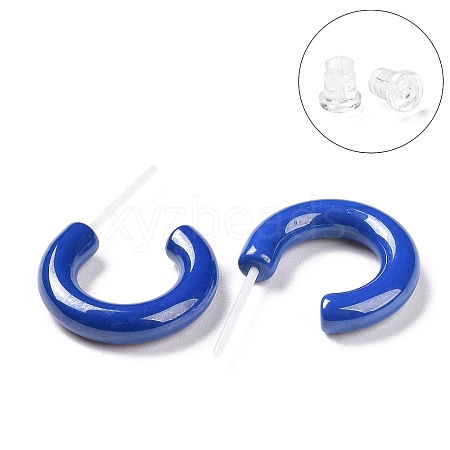 Hypoallergenic Bioceramics Zirconia Ceramic Ring Stud Earrings EJEW-Z023-02B-1