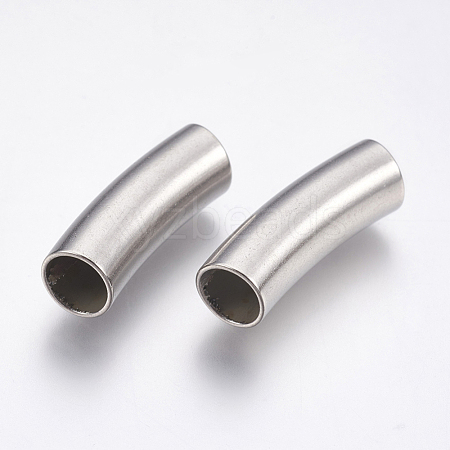 Tarnish Resistant 304 Stainless Steel Tube Beads STAS-P196-18-1