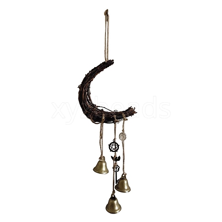 Moon Rattan Wind Chime PW-WG27777-04-1