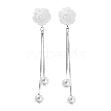 925 Sterling Silver Stud Earrings EJEW-P296-03P-1