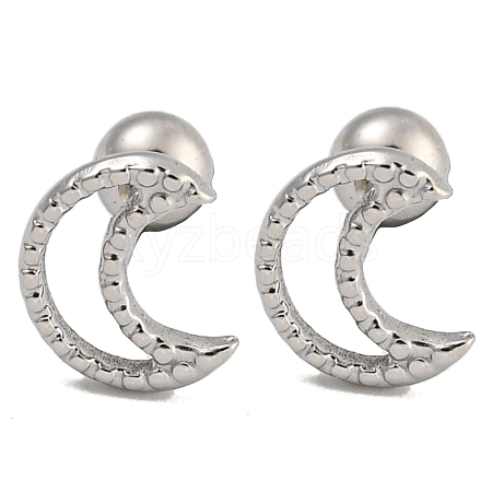 304 Stainless Steel Cartilage Earrings EJEW-B066-01B-P-1