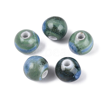 Vintage Handmade Porcelain Beads PORC-Q006-13A-21-1