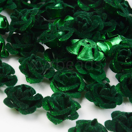 Flocky Aluminum Beads FALUM-S001-001G-1