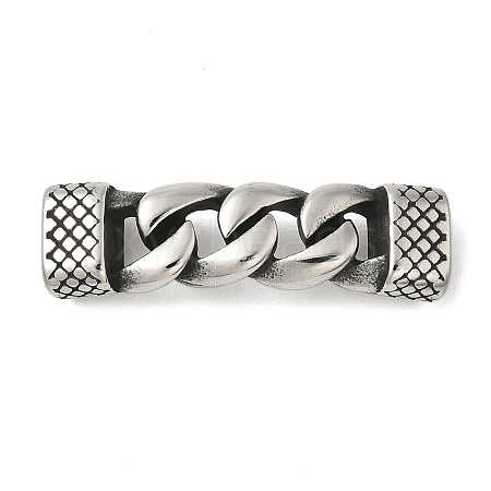304 Stainless Steel Twisted Chain Connector Charms STAS-Z147-11AS-04-1