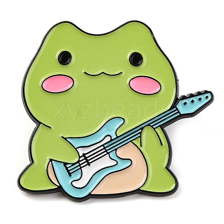 Cartoon Frog Enamel Pins JEWB-S033-02C-1