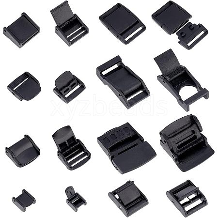  16Pcs 8 Styles Plastic Cam Buckle KY-NB0001-51-1