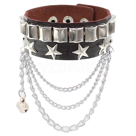 Punk Style Imitation Leather Bangles WG28DDA-24-1