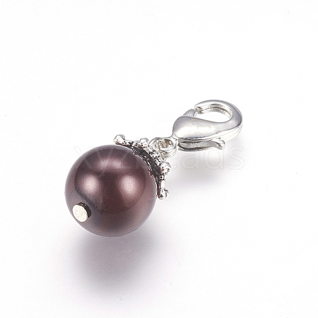 Glass Pearl Pendant HJEW-PH00924-17-1