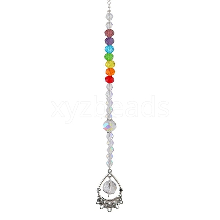 Crystal Glass Sun Catcher Pendant PW-WGDA15C-07-1