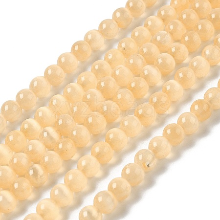 Natural Selenite Dyed Beads Strands G-P493-02F-1