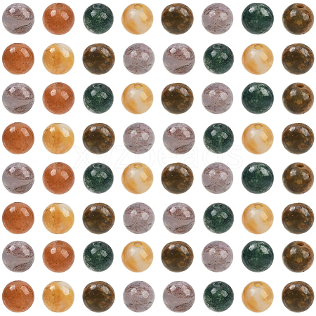 200Pcs Natural Indian Agate Beads G-SP0001-20A-1