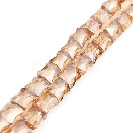 AB Color Plated Transparent Glass Beads Strands EGLA-P051-06A-A06-1